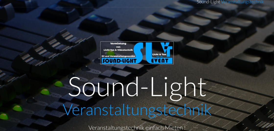 Sound-Light Veranstaltungstechnik Sound-Light Veranstaltungstechnik Veranstaltungstechnik einfach Mieten !