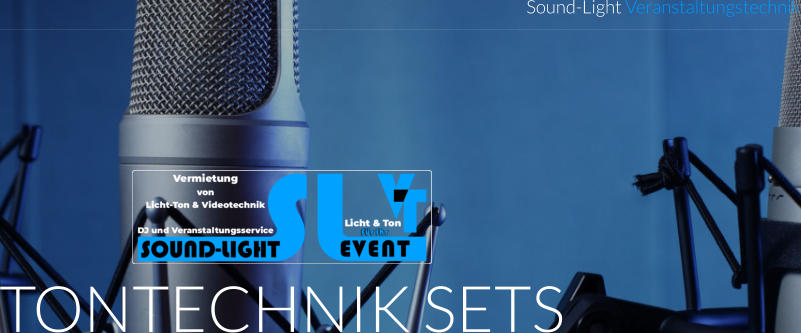 TONTECHNIK SETS Sound-Light Veranstaltungstechnik