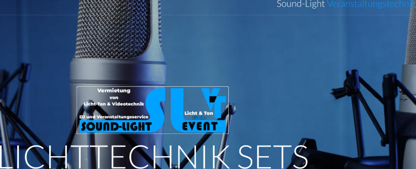 LICHTTECHNIK SETS Sound-Light Veranstaltungstechnik